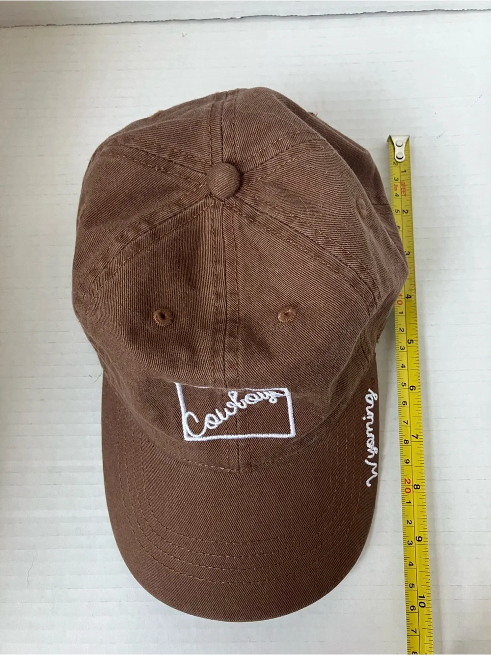 Wyoming Cowboys Embroidered Brown Baseball Cap Adjust Clip University UW Laramie